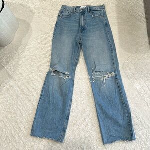 Zara non stretch wide leg denim US 8/ EU 40